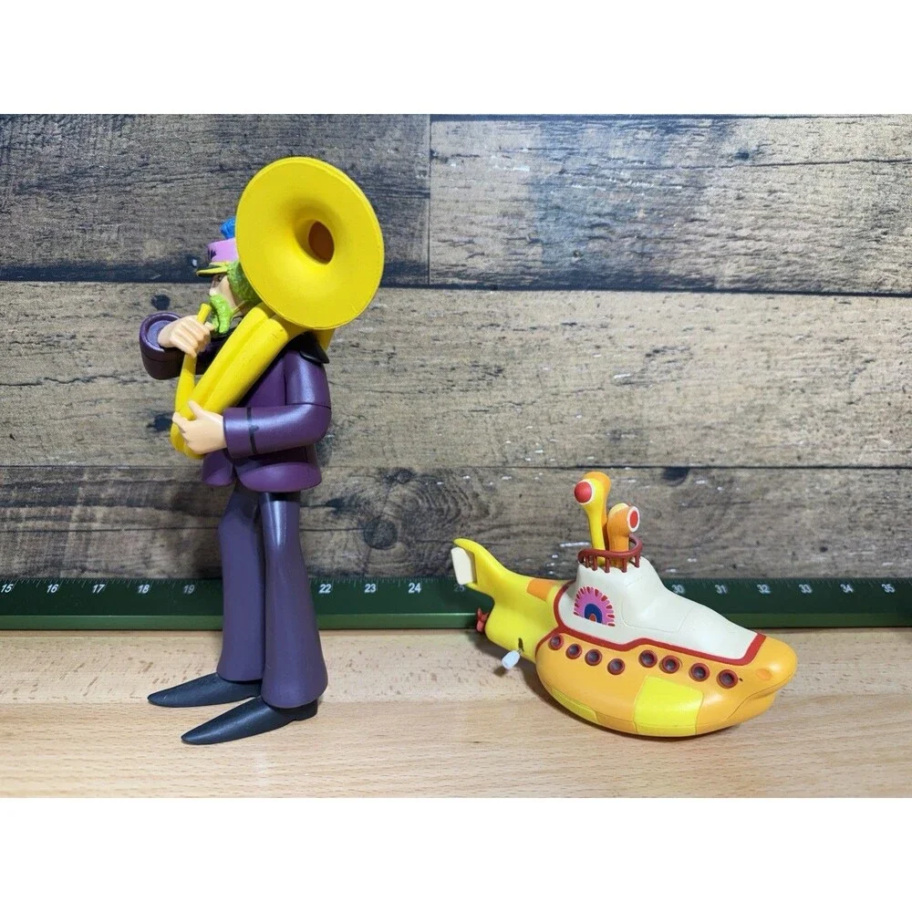 McFarlane The Beatles Yellow Submarine Figure With Submarine And Working